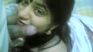 Sexy hindi bhabhi blowjob with white saree