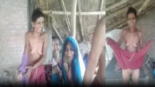 Buddi dehati lady nude clip in hut