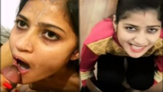 Cum facial on telangana office girl