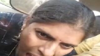 Bhabhi blowjob to friends husband in car