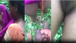 Fucking angry dehati pregnant milf in jungle